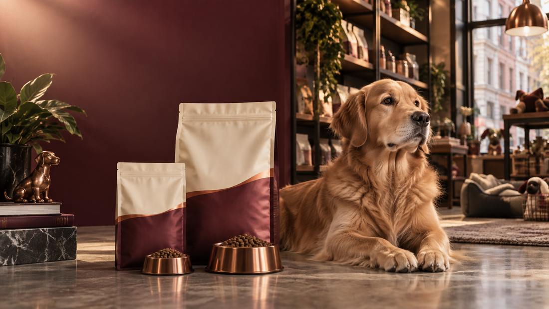 Custom concept artwork for Fauna Foods: aquatic and pet retail presentation