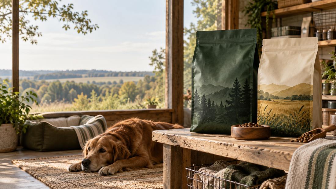 Custom concept artwork for Frontier Distributing: aquatic and pet retail presentation